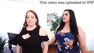 Angelina Castro and curvy Maggie Green go wild with strap-on and pussy pounding! - 6 image