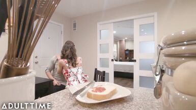 Stepmom Lexi Foxy seduces stepson with her tight pussy & takes his cock in reverse cowgirl - 5 image