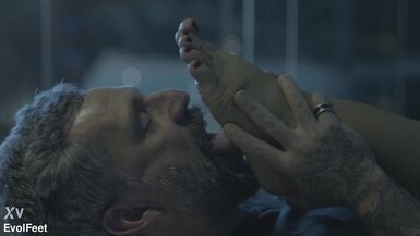 Watch Monique Prada & Aquele Mario's steamy solo session with their feet, giant boobs, and wet pussy!