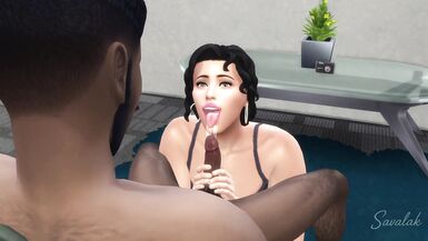 Veja essa MILF morena gostosa sendo pega e animada em um sim 3D quente
