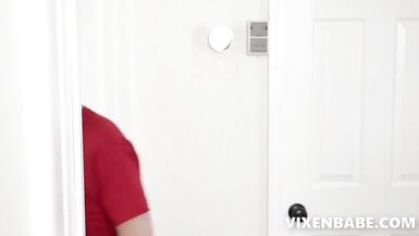 Stepson drills chubby stepmom Natasha Nice's huge tits bareback - 3 image