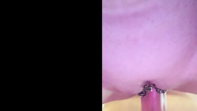 Watch CaraPornstar's pierced pussy fart while getting fucked from behind