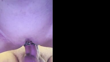 Watch CaraPornstar's pierced pussy fart while getting fucked from behind