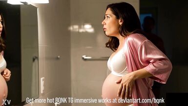 La grossesse de la sissy mène à une transformation MILF sauvage et torride - 4 image