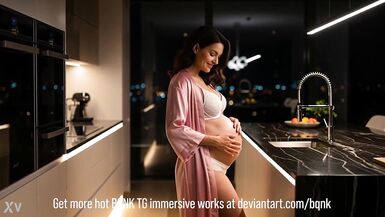 La grossesse de la sissy mène à une transformation MILF sauvage et torride - 6 image