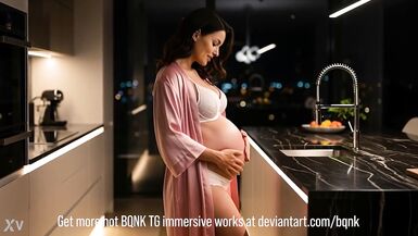 La grossesse de la sissy mène à une transformation MILF sauvage et torride