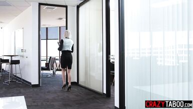 Kenzie Taylor nails big-assed boss Victoria Voxxx and Spencer Bradley in hot reality porn video - 1 image