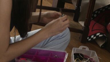 Celeste Star & Melissa Jacobs get nasty in fishnet lingerie