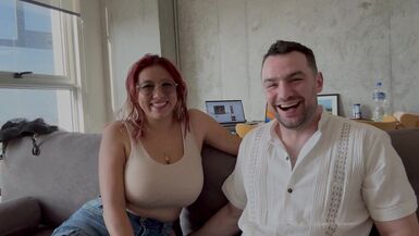 Big-titted Mexican MILF Letzy Lizz and Andres Acosta talk dirty behind the scenes - 2 image