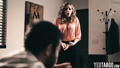 Watch Tiffany Watson's chubby frame avoid getting fired by fucking her boss Jason Moody