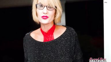 Diana's mouth & pussy stuffed with Jeff Lacy's big cock - POV domination - 1 image