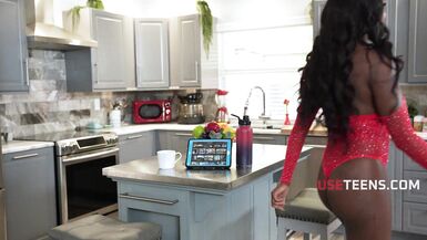 Watch these hot MILFs use their special Cottage for cock worship & free use in the kitchen - 3 image