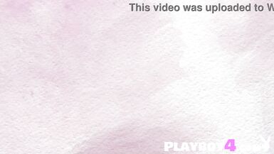 Calypso Muse strips & poses for Playboy for her petite body's pleasure