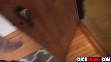 Watch Christiana Cinn share her cuckold hubby with Brick Danger's big cock - 4 image