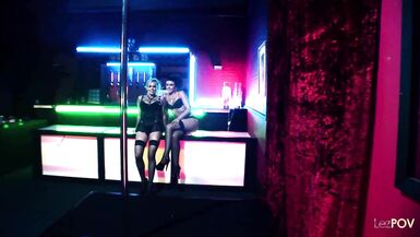 Watch Alicia Rhodes and Elle Brook get kinky with strapon fisting and oily lesbian sex