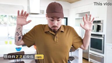Get ready for a wild ride as Reyna Belle and Logan Xander get down and dirty with each other's feet, deep throats, and cum on tits - 1 image