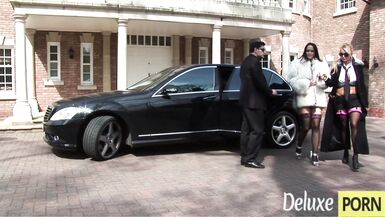 Carmella Bing and Dirty Dog share a hard cock in a hot MILF group fuck frenzy