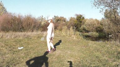 Konstanzia & Penisfenix73 take a wild ride in public with their naked bodies