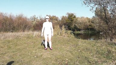 Konstanzia & Penisfenix73 take a wild ride in public with their naked bodies