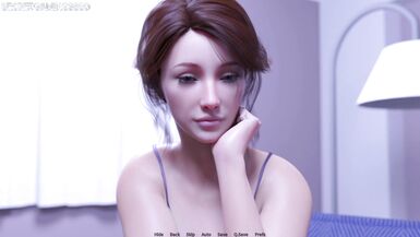 Stepmom Gives Horny Tenant a BJ & Sucks His Huge Cock in 3D HeartProblems - PC Game - 2 image