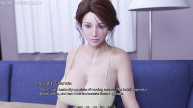 Stepmom Gives Horny Tenant a BJ & Sucks His Huge Cock in 3D HeartProblems - PC Game - 7 image