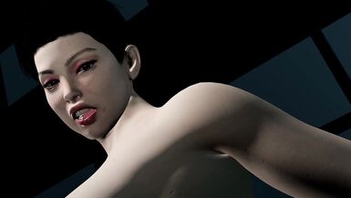 Watch Sarla, the curvy 3D MILF, dominate and fuck her friend's big boobs in sexy outfit and lingerie