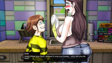 Madrastra en un juego porno hardcore con sus enormes tetas y movimientos provocativos