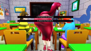 Step-mom in a hardcore porn game with her huge tits & teasing moves!