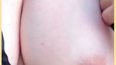 Watch WifeyDoes flaunt her big tits and tight-ass in a tight-fit shirt in public