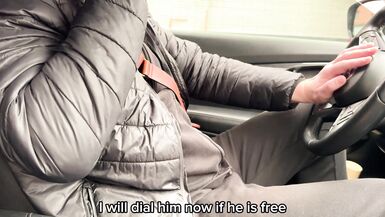 Nellyborsh & Teoteo - Russian amateurs get a big cock and deepthroat lesson from their friend's mom - 3 image