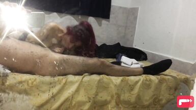 Violeta Arias Torres & Youtuvergazo take turns milking each other's small tits and dirty talk - 15 image