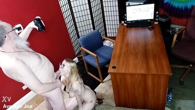 Watch Sexy Skye Stone Get Her Big Tits Banged in a Bareback Interview with Average Joe