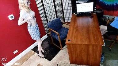 Watch Sexy Skye Stone Get Her Big Tits Banged in a Bareback Interview with Average Joe