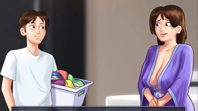 Stepmom Hotsummer692 gets a steamy 3D massage in Summertime Saga Chapter 8