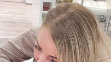 Stepmom Dalenedeb gives her stepson a wild ride and sucks his huge dick in POV - 5 image