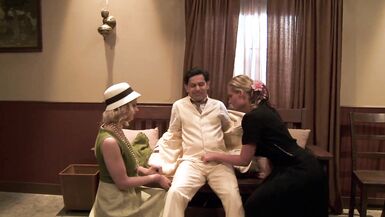 Natalie Norton & Phoenix Marie in hot lingerie play with big tits & tight ass