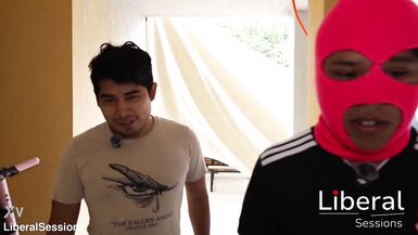 Stepmom Cherry Boobs & Fer Hedge give their stepson's friend a blowjob of his own volition - 11 image
