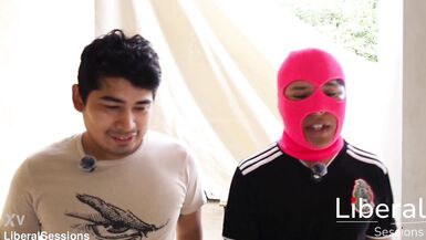 Stepmom Cherry Boobs & Fer Hedge give their stepson's friend a blowjob of his own volition - 5 image