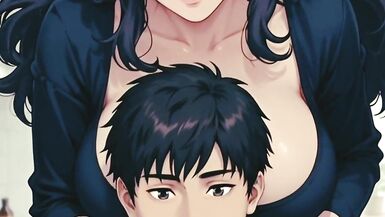 Madrastra tetona se pone sucia con la verga grande de su hijastro - creampie sin censura anime - 3 image