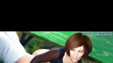 Hot MILF with massive tits rides hard and fast in POV 3D action