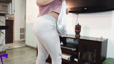 AlinaVelvet's hot POV seduction ends with a hot creampie & moaning ride on the couch with her family friend Dante - 1 image