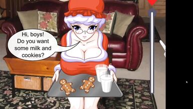 ManorCookie & her Elf friends take on Mrs. Santa's Helpers in a steamy threesome!