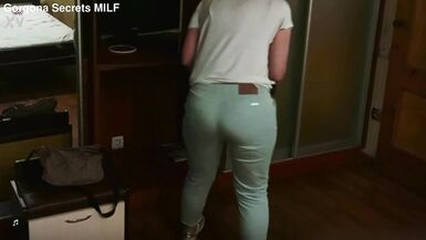 Stepson's protein shot: A mature blonde's big butt takes on a couple's load of protein - 6 image