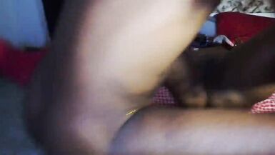 Watch MILF Harveyxbush & BangyAfrica share a Christmas dick in a belly-to-belly adventure