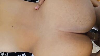 Stepmom Black Maskxxx offers her perfect ass for money in homemade video