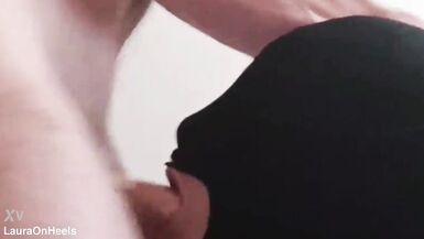 Watch Laura On Heels & The Throater get their mouths and throats stuffed with hard cocks and messy creampies