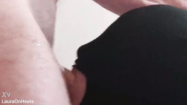 Watch Laura On Heels & The Throater get their mouths and throats stuffed with hard cocks and messy creampies