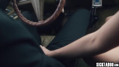 Little Puck and Lucky Fate get wild with big cocks & deepthroating in hot threesome action