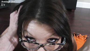 Ella Grace takes on the camera like a pro, taking deepthroating, cum swallowing and ball licking like a pro