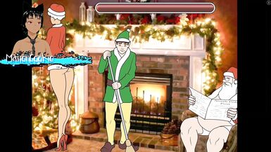 ManorCookie se pone traviesa como el duende de Santa en este juego de modelos ecchi de viaje en el tiempo